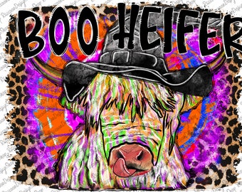 Cow Halloween Png, Hand Drawn, Sublimation Png, Digital Download, Farm Animals Watercolor, Watercolor Animals Clipart,Halloween Png