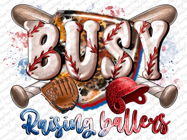 Busy Raising Ballers Baseball Png Sublimation Design Download, Baseball ...
