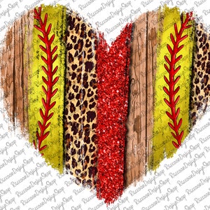 Softball Heart png,Softball Sublimation Design,Softball Clipart,Softball,Softball printable,Sport team,Softball lover png,Softball Mom png