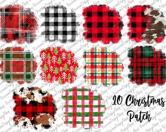 Christmas Patches Png Bundle, Christmas Png, Christmas Patch Png, Patch Png, Leopard Patch Png, Instant Download, Christmas Patch Png