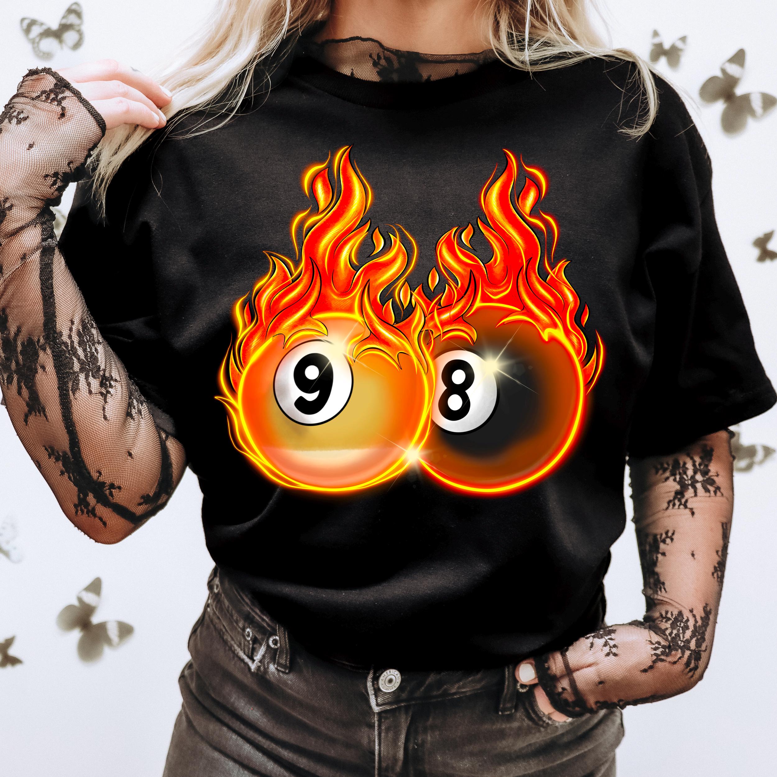 Flaming 8 Balls Png, Flaming Billiards Balls,9 Ball or 8 Ball Png, Pool ...