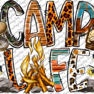 Lagerleben PNG-Datei, Lager PNG, Camping Design PNG, Leopard, Lagerleben Png, Camping Png, Sublimation Designs Downloads, digitaler Download