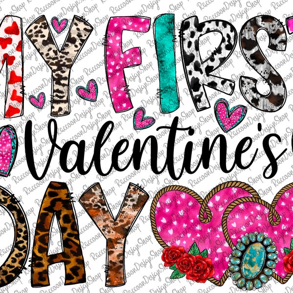 My First Valentine's Day PNG sublimation design, Valentines Day png, Sublimation png design download, Be mine png