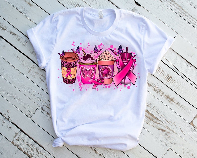 Breast Cancer Coffee Drink Pngbreast Cancer Sublimation Etsy