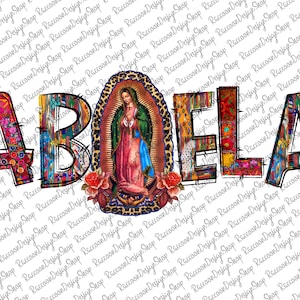 Abuela Nossa Senhora PNG,Virgem de Guadalupe PNG, Clip Art Gráfico, Sublimação Latina Mexicana,Guadalupe retrô png, Sublimação da Virgem Maria