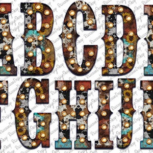 Western Alphabet,Font Letters,Western Alphabet,Western Letters, Western Alphabet,Marquee Letters Png,Light Vintage Font