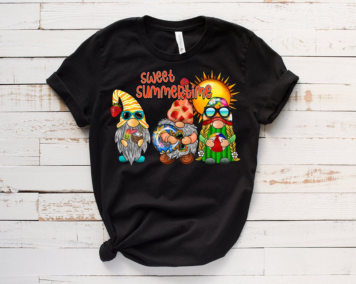 Summer Gnomes Png Summer Sublimation Designhand Drawn Gnomes - Etsy