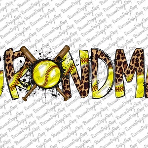 Softball Grandma, Softball Clipart,Transparent PNG file for sublimation, Softball Grandma Png, Softball Shirt Design,Softball Grandma png