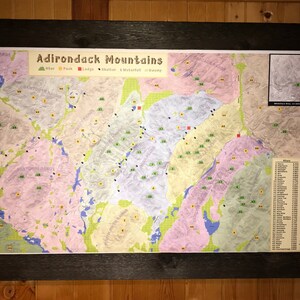 Mappa Adirondack Contour