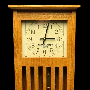 Mission Style Mantle Clock image 1