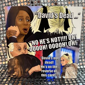 Tarjeta de edición limitada Celebrity Big Brother CBB David’s Dead - Gay Icons (en blanco en el interior)