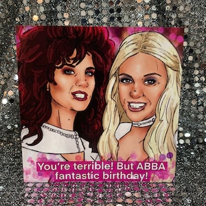 Mariage de Muriel « ABBA Waterloo » - Carte d'anniversaire Gay Icons en édition limitée (intérieur vierge)