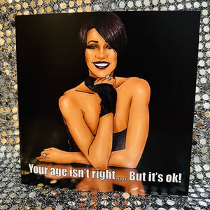 "Whitney Houston - Gay Icons"" Geburtstagskarte in limitierter Auflage (innen leer)"