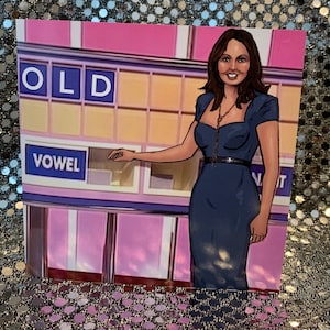 Carol Vorderman en Countdown - Tarjeta de cumpleaños de edición limitada de TV Icons (en blanco en el interior)