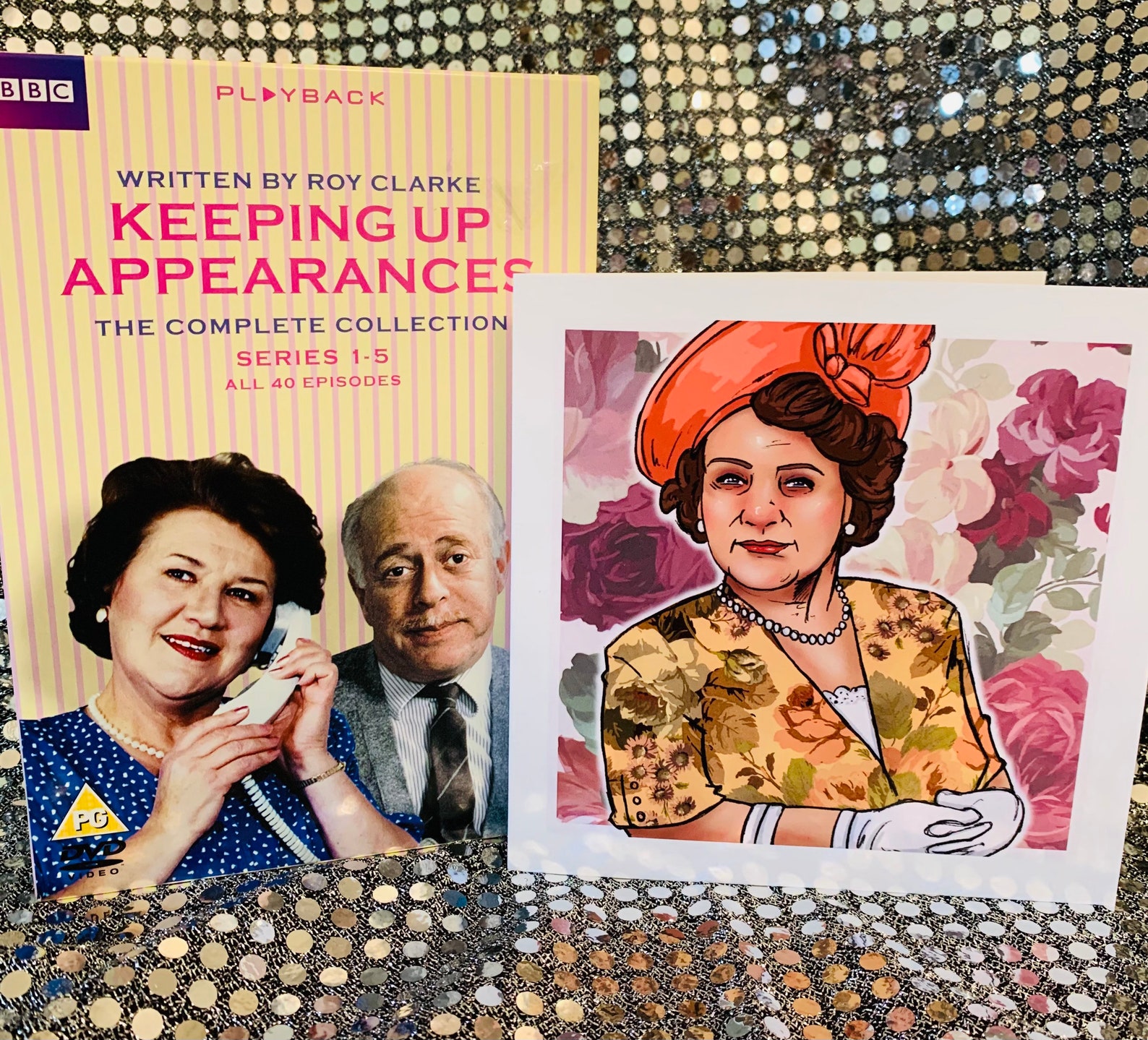 Hyacinth Bucket from Keeping Up Appearances blank greeting Etsy