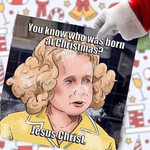 Christmas card - Mommie Dearest Joan Crawford gay / camp movie classic Christmas cards