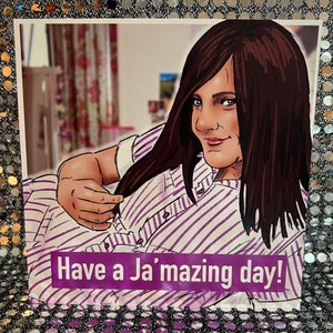 Tarjeta de cumpleaños de Ja'mie Private School Girl - Tarjeta de felicitación de edición limitada de Gay Icons (interior en blanco)