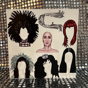 Carte d'anniversaire Cher - Créez le vôtre Cher - Carte d'anniversaire Gay Icons en édition limitée (intérieur vierge)
