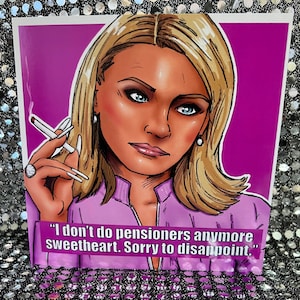 Tanya Turner di Footballers Wives - TV Icons edizione limitata Biglietto di auguri vuoto