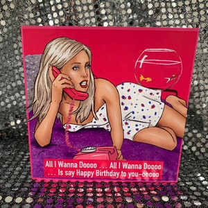 Dannii Minogue - Carte d'anniversaire Gay Icons en édition limitée (intérieur vierge)