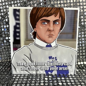 Biglietto di auguri di compleanno in edizione limitata "Giammy Icons" del signor G della Summer Heights High (vuoto all'interno)