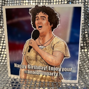 Tarjeta de cumpleaños de edición limitada de iconos gays (en blanco en el interior) para la audición de Susan Boyle en Britain's Got Talent
