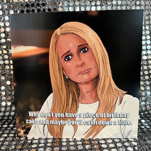 Gay Icons - Kim Richards von Real Housewives of BEverly Hills - Gay Icons Geburtstagskarte in limitierter Auflage (leerer Innenseite)