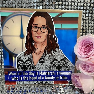 Moederdag - Countdown's Susie Dent - Gay Icons limited edition wenskaart (blanco binnenkant)