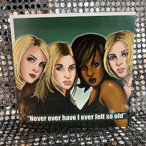 Tarjeta de cumpleaños de edición limitada de Gay Icons - Banda All Saints (Interior en blanco)