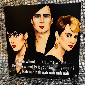 The Human League - pop band - Gay Icons Geburtstagskarte in limitierter Auflage (leere Innenseite)