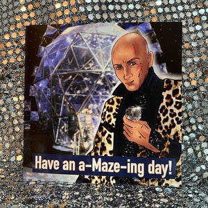 The Crystal Maze - Gay Icons limited edition verjaardagskaart (blanco binnenkant)