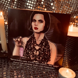 Lisle Von RHuman from Death Becomes Her - Gay Icons Geburtstagskarte in limitierter Auflage (innen leer)