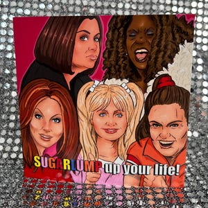 French e Saunders come The SugarLumps - Biglietto di compleanno in edizione limitata Gay Icons (interno vuoto)