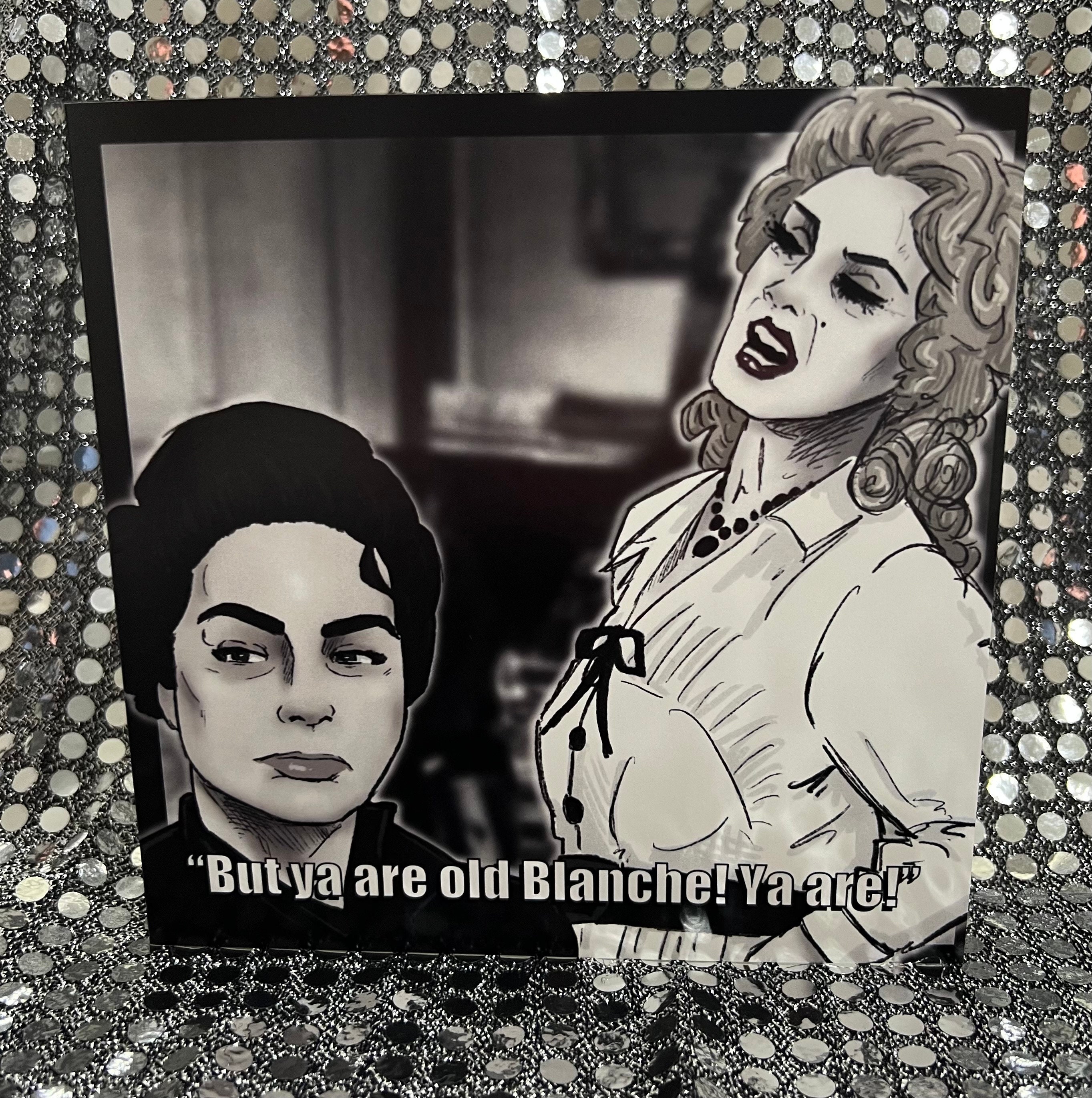 Whatever Happened To Baby Jane - Joan Crawford / Bette Davis - Gay Icons - limited edition  Birthday Card (Blank inside)