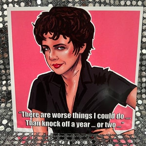 Grease - Rizzo von Grease - Gay Icons Geburtstagskarte in limitierter Auflage (leerer Innenseite)