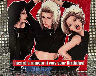 Bananarama - Gay Icons limited edition Birthday Card (Blank inside)