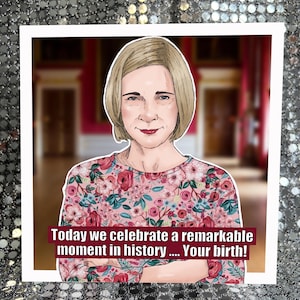 Lucy Worsley TV Historian  - Gay Icons  Blank greeting card