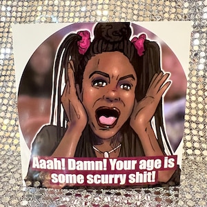 Scary Movie Brenda Meeks / Regina Hall - Biglietto di auguri di compleanno in edizione limitata Gay Icons (vuoto all'interno)