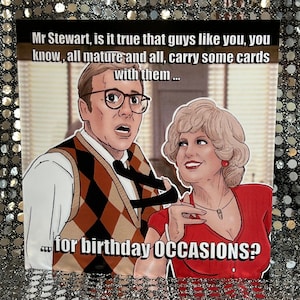 Grease 2 - Lorna Luft come Paulette / riproduzione - in Grease 2 - Gay Icons biglietto di compleanno in edizione limitata (vuoto all'interno)