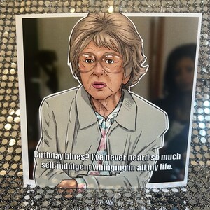 Coronation Street Blanche - Gay Icons limited edition verjaardagskaart (blanco binnenkant)