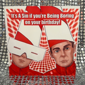 Pet Shop Boys - Carte d'anniversaire Gay Icons en édition limitée (intérieur vierge)