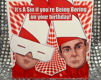 Pet Shop Boys - Gay Icons limited edition  Birthday Card (Blank inside)