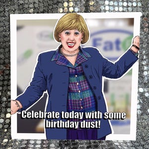 Matt Lucas as Marjorie Dawes Birthday Card: Little Britain Gay Icon