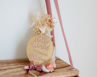 Personalized Baby Milestone Acrylic Balloon Disc, Newborn Gift, photoshoot 1st birthday props