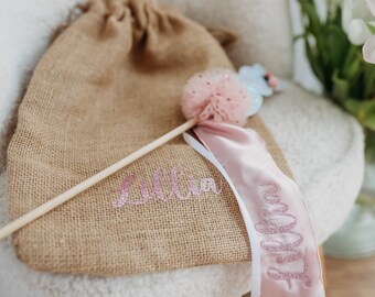Personalised drawstring Jute Hessian Gift Bag, Jute drawstring personalised name bag, bridesmaid gift bags, birthday Jute gift bag,