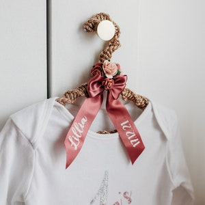 Personalised child Coat Hangers, Christening gift, Baptism gift, wedding coathangers, flower girl gift, bridal coathangers, pageboy gift