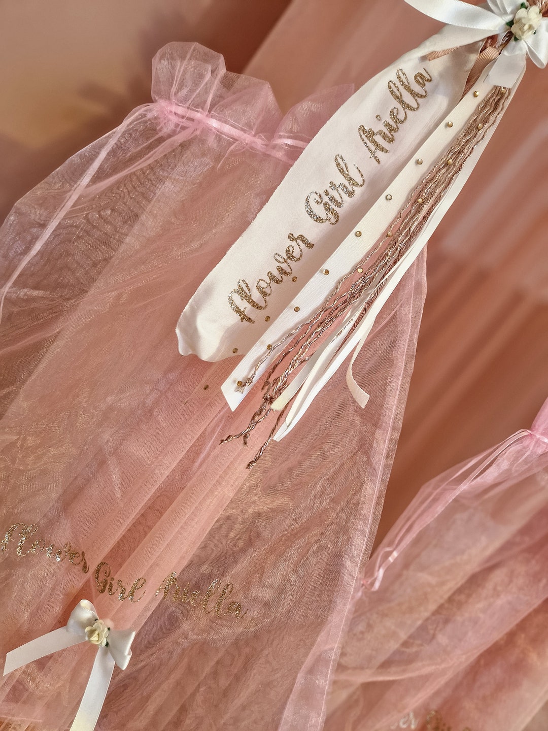 Personalised Large Organza Gift Bag, Organza Gift Bag, Name Gift Bags