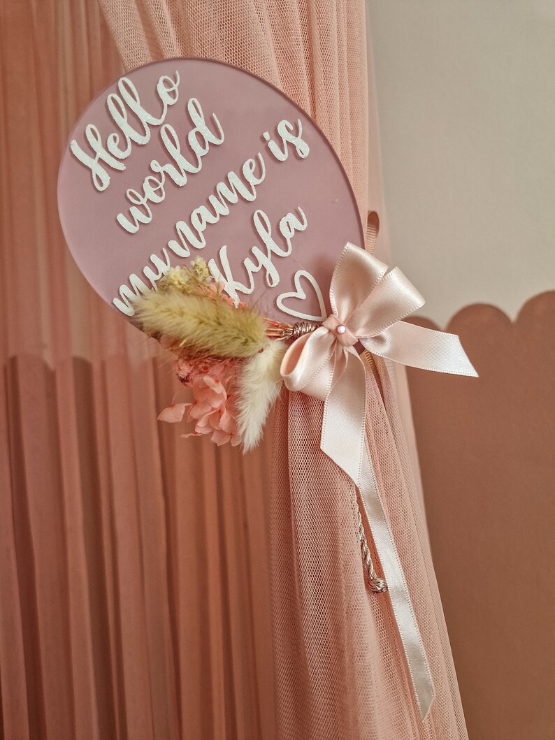 Personalized Baby Milestone Acrylic Balloon Disc, Newborn Gift ...