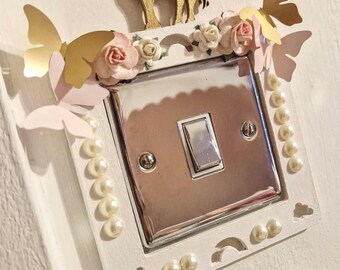 Hand-Painted Unicorn Light Switch Cover: Fairy Bedroom Decor