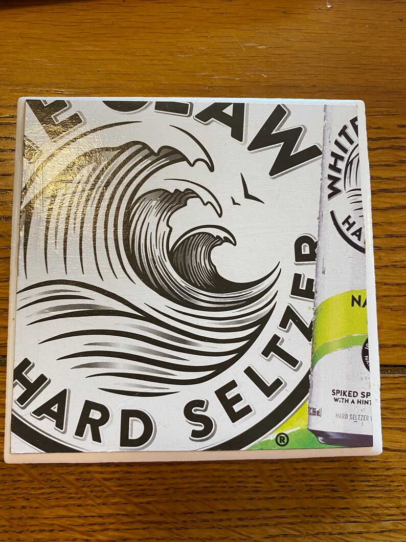 Custom coasters White Claw Labels Etsy